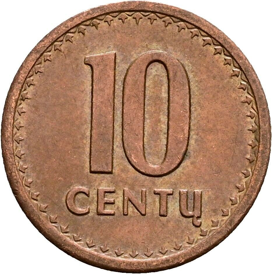 10 Centu 1991 – Vorderseite
