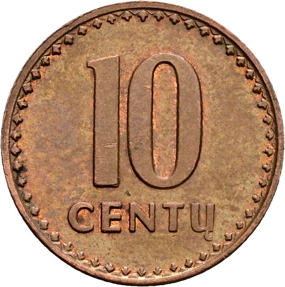 10 Centu 1991 – Vorderseite