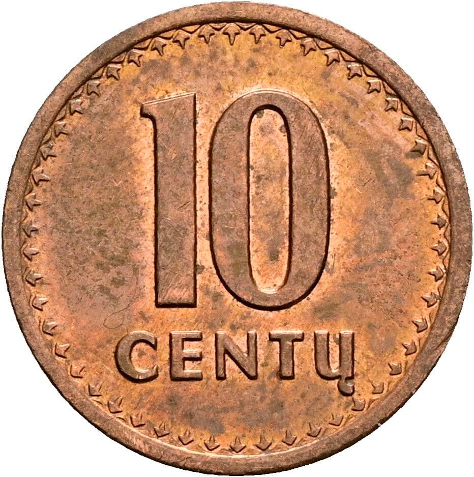 10 Centu 1991 – Vorderseite