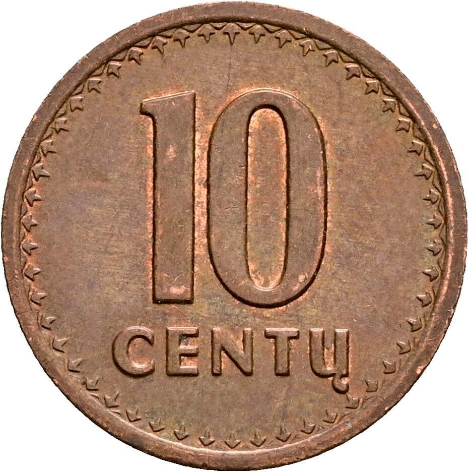 10 Centu 1991 – Vorderseite