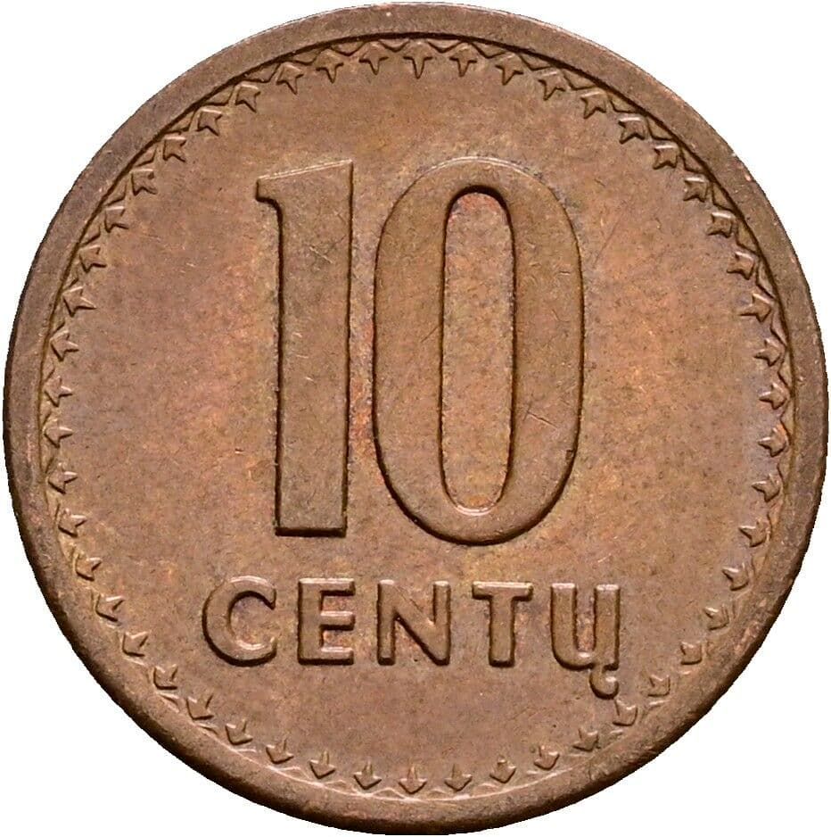 10 Centu 1991 – Vorderseite