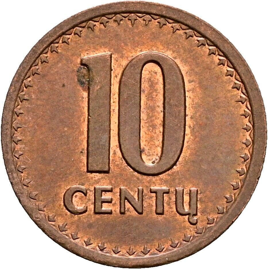 10 Centu 1991 – Vorderseite