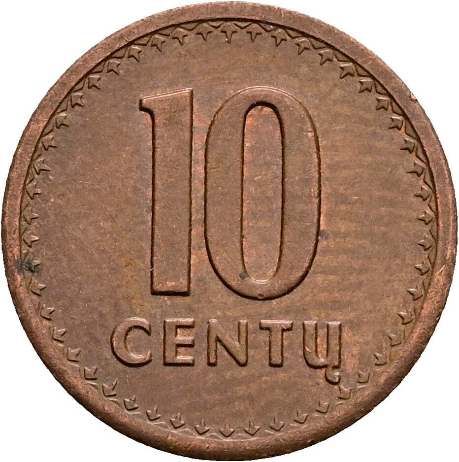 10 Centu 1991 – Vorderseite