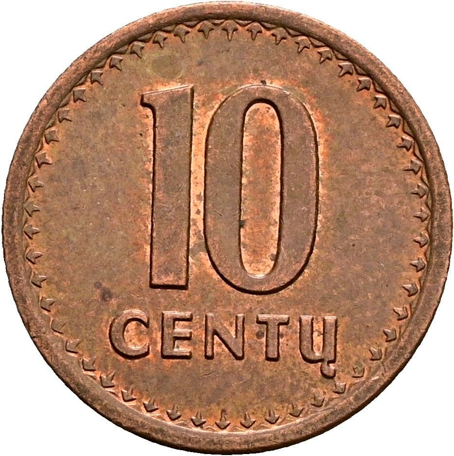 10 Centu 1991 – Vorderseite