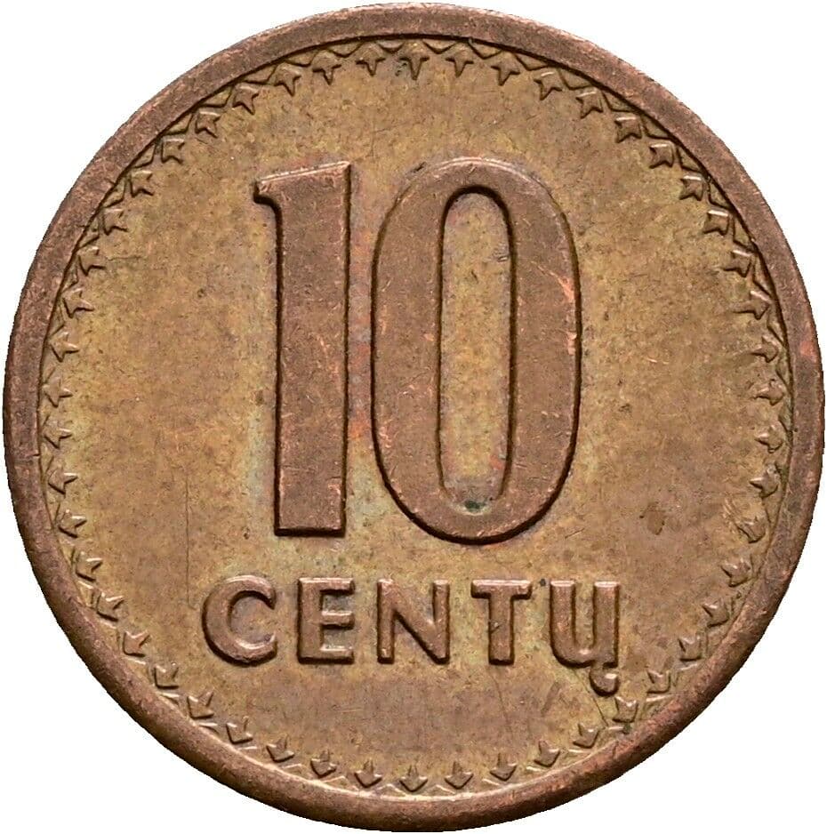 10 Centu 1991 – Vorderseite