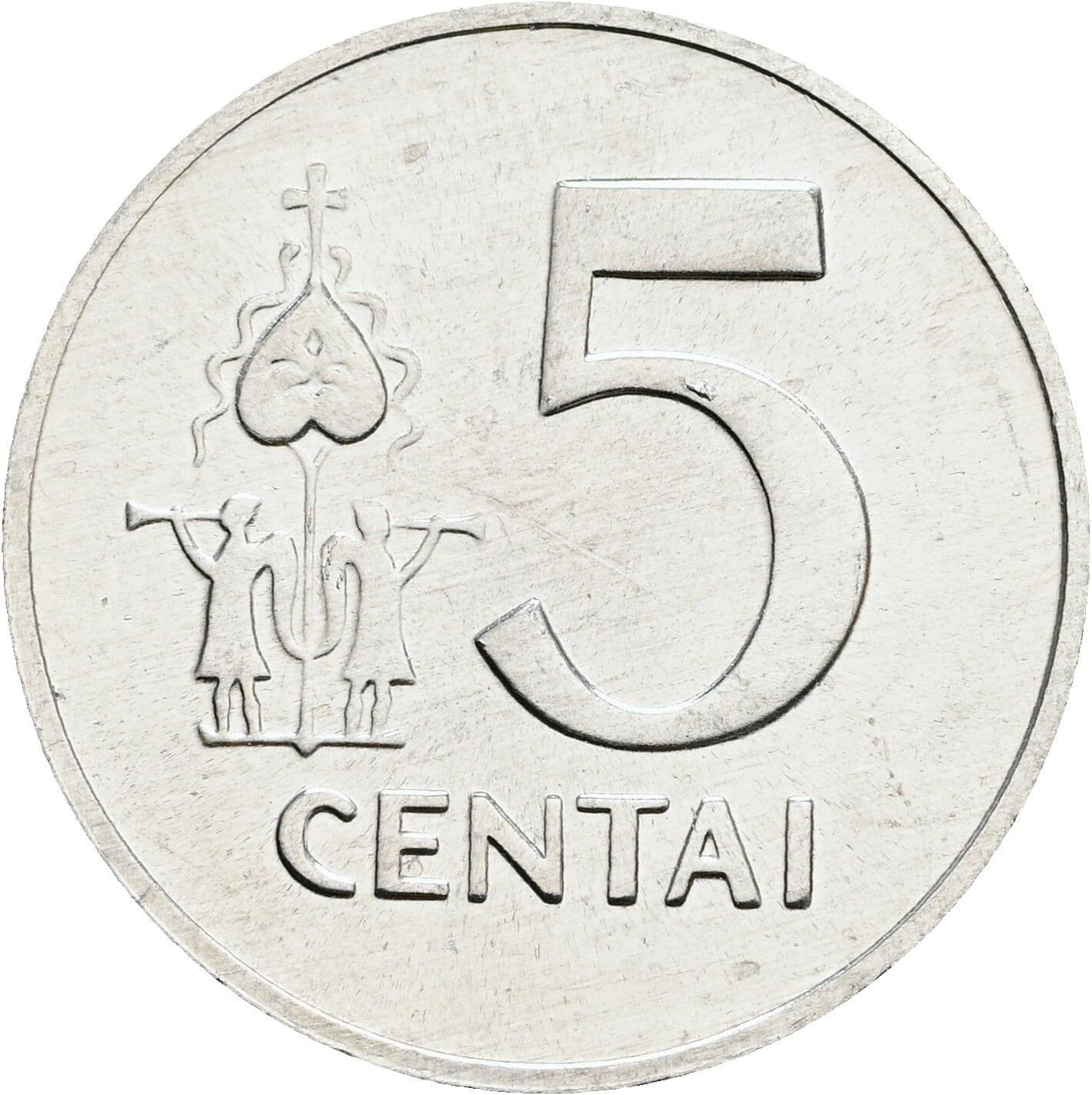 5 Centai 1991 – Vorderseite