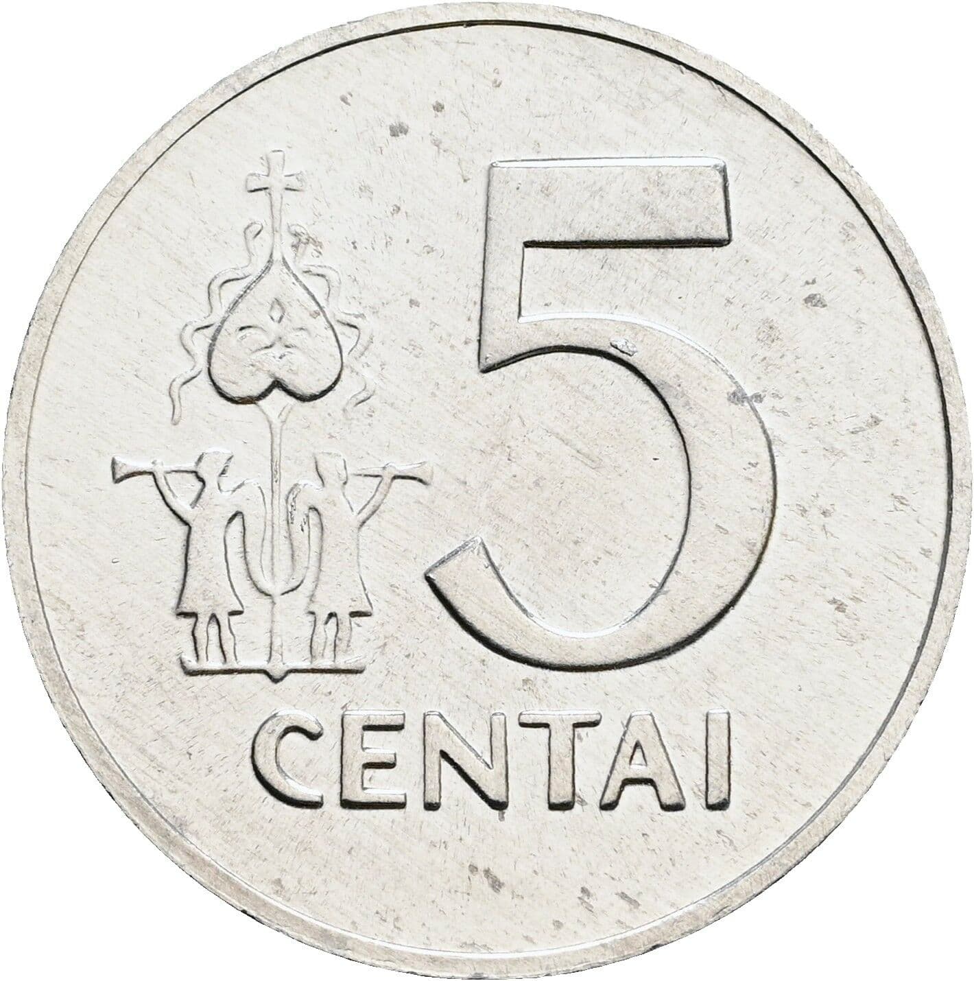 5 Centai 1991 – Vorderseite
