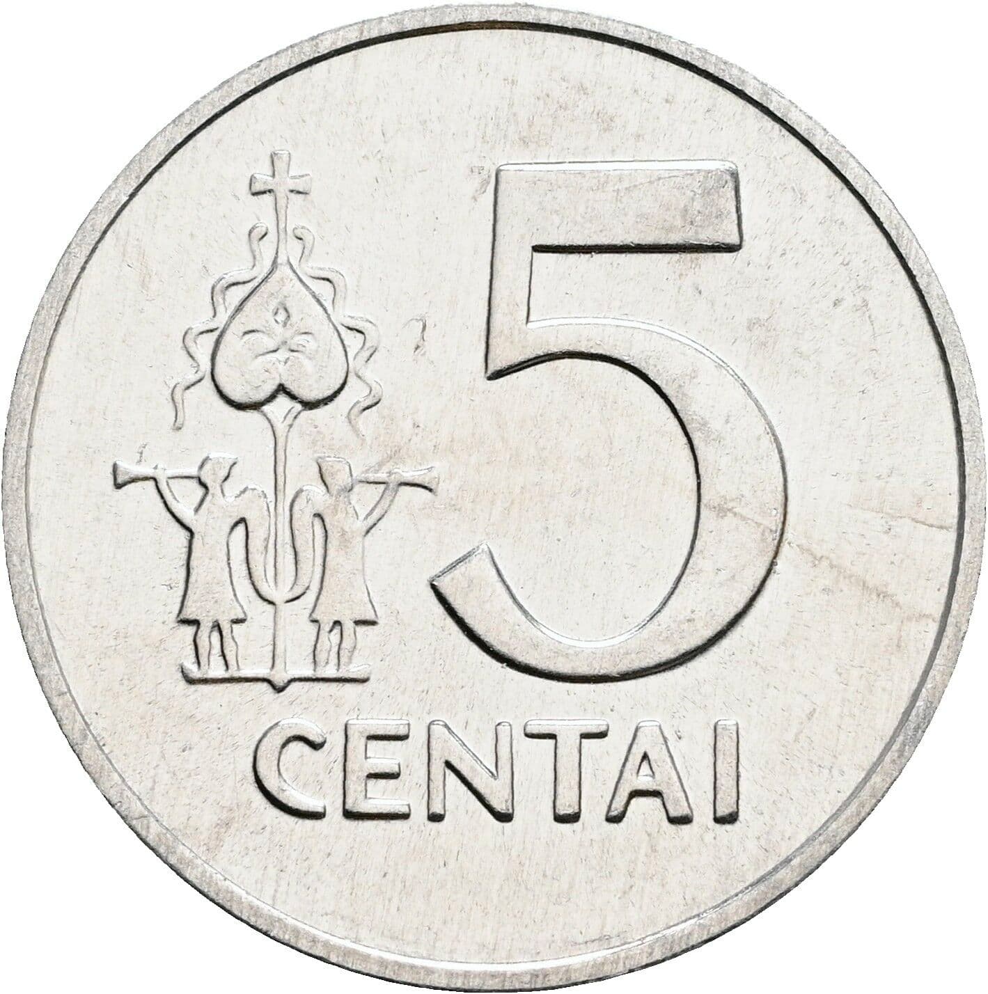 5 Centai 1991 – Vorderseite