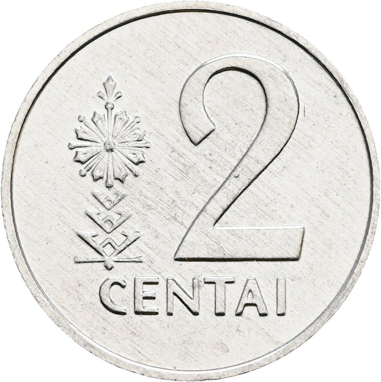 2 Centai 1991 – Vorderseite