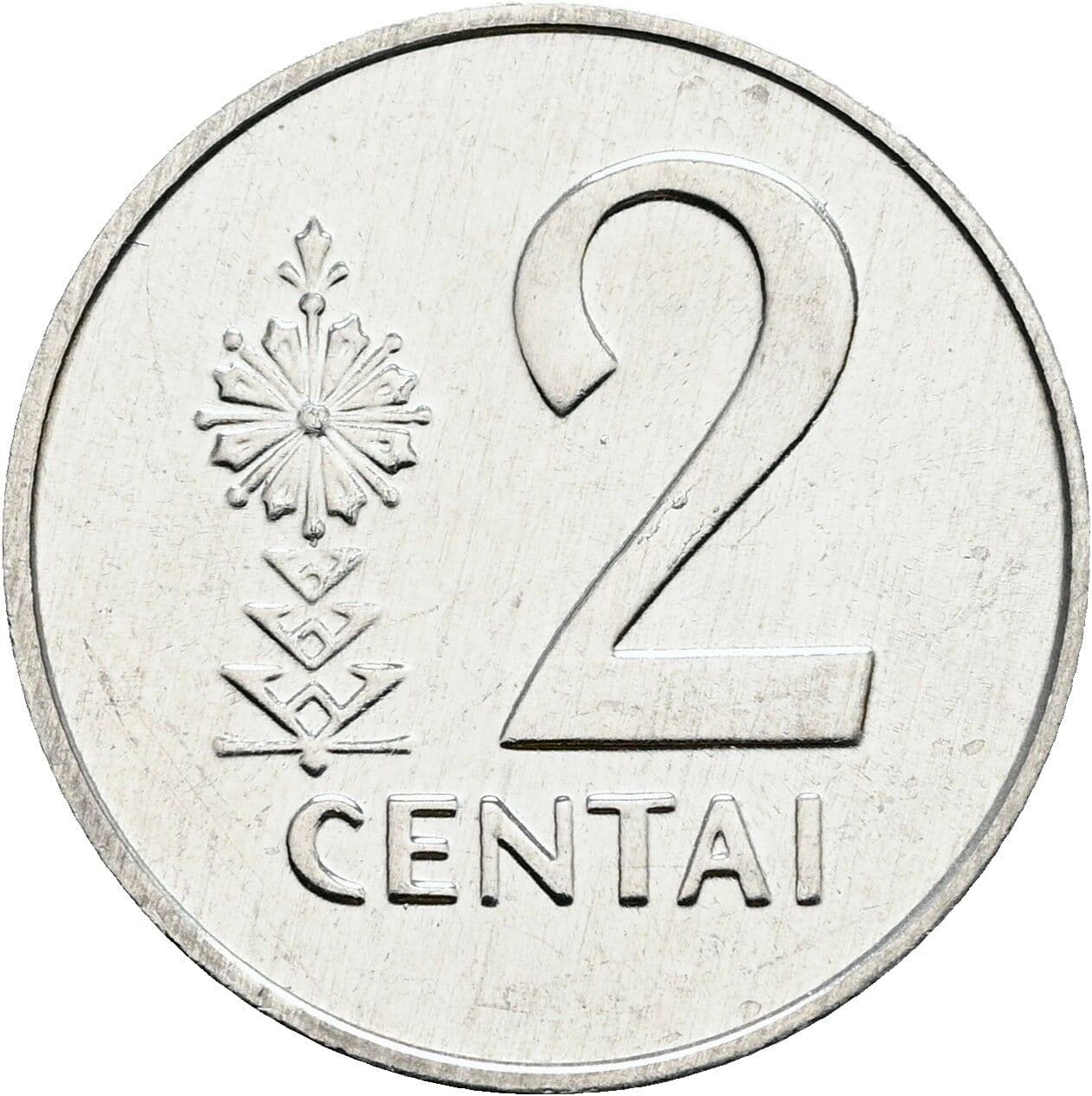2 Centai 1991 – Vorderseite