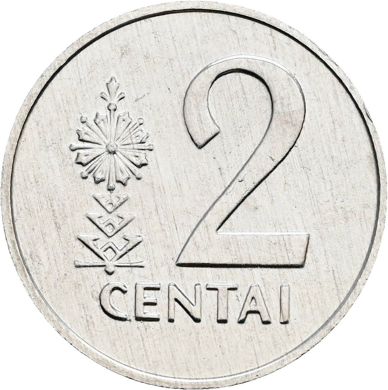 2 Centai 1991 – Vorderseite