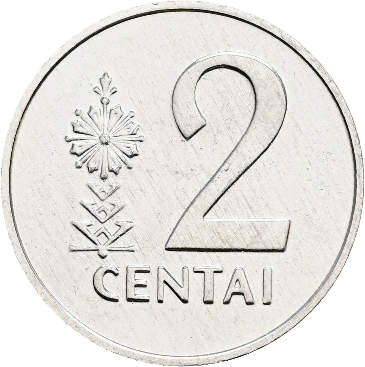 2 Centai 1991 – Vorderseite