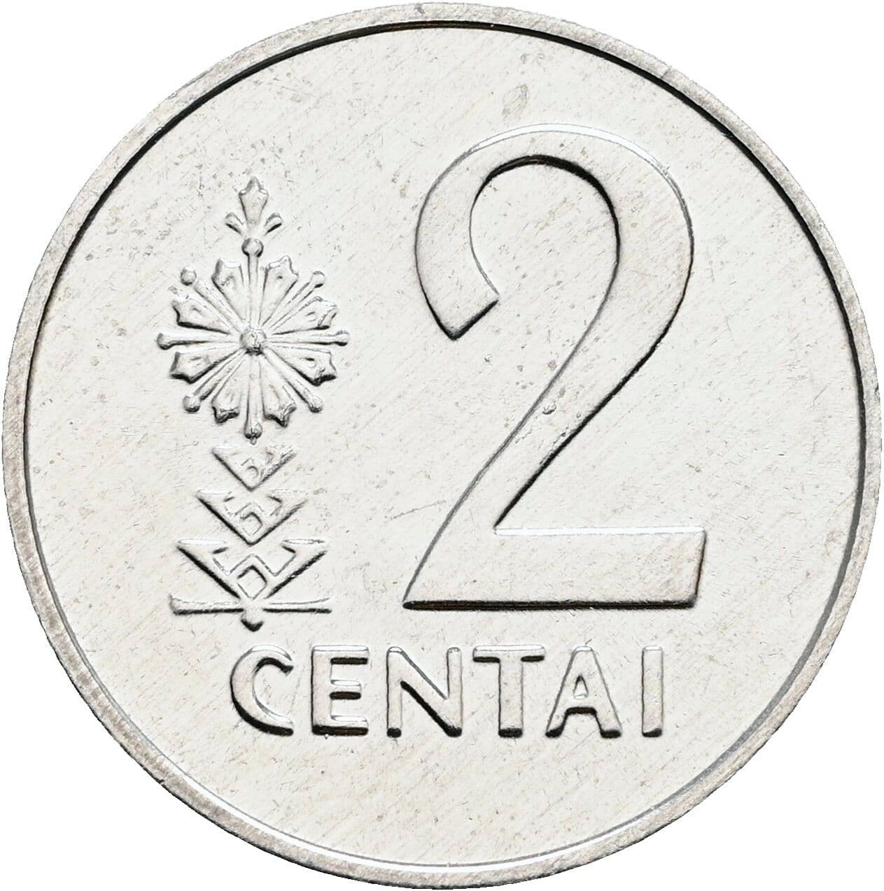 2 Centai 1991 – Vorderseite