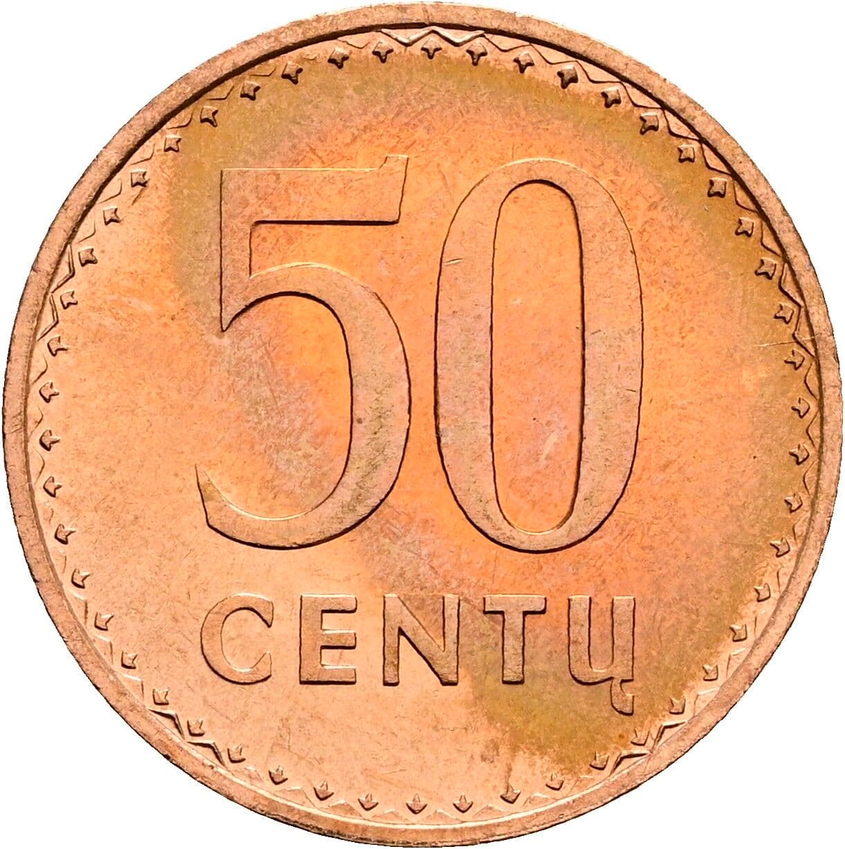 50 Centu 1991 – Vorderseite