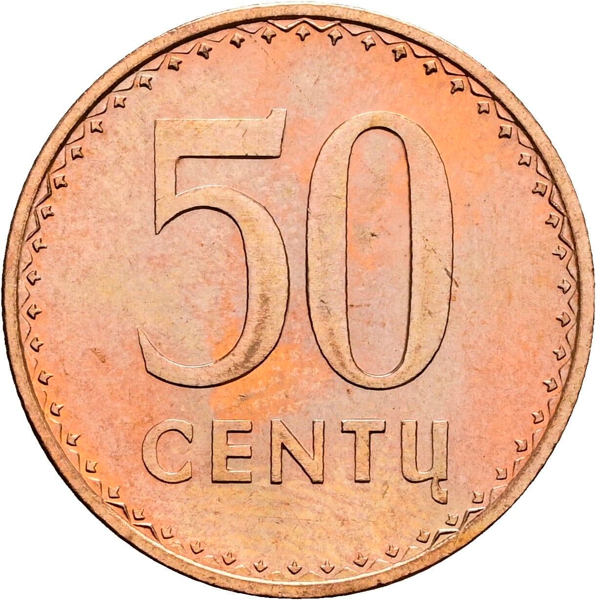 50 Centu 1991 – Vorderseite