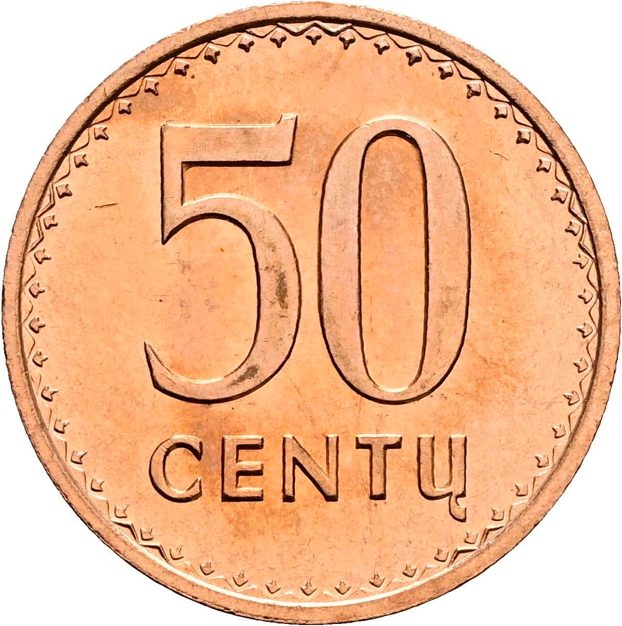 50 Centu 1991 – Vorderseite