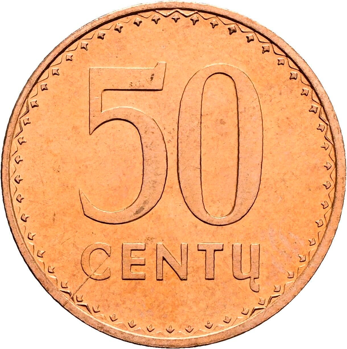 50 Centu 1991 – Vorderseite