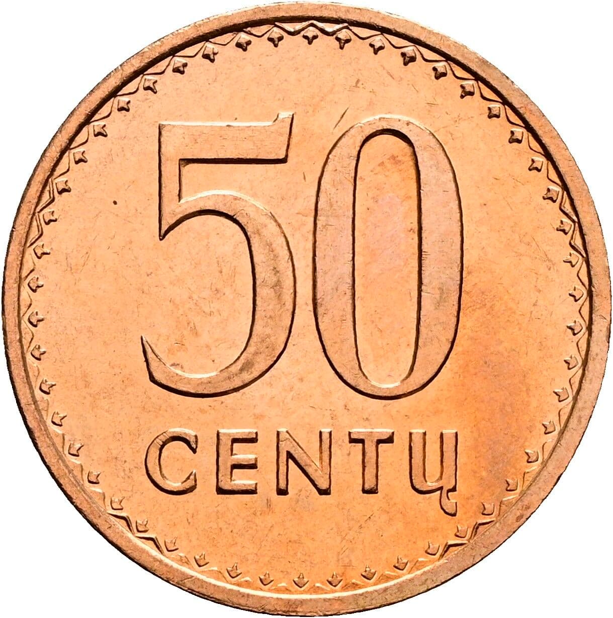 50 Centu 1991 – Vorderseite