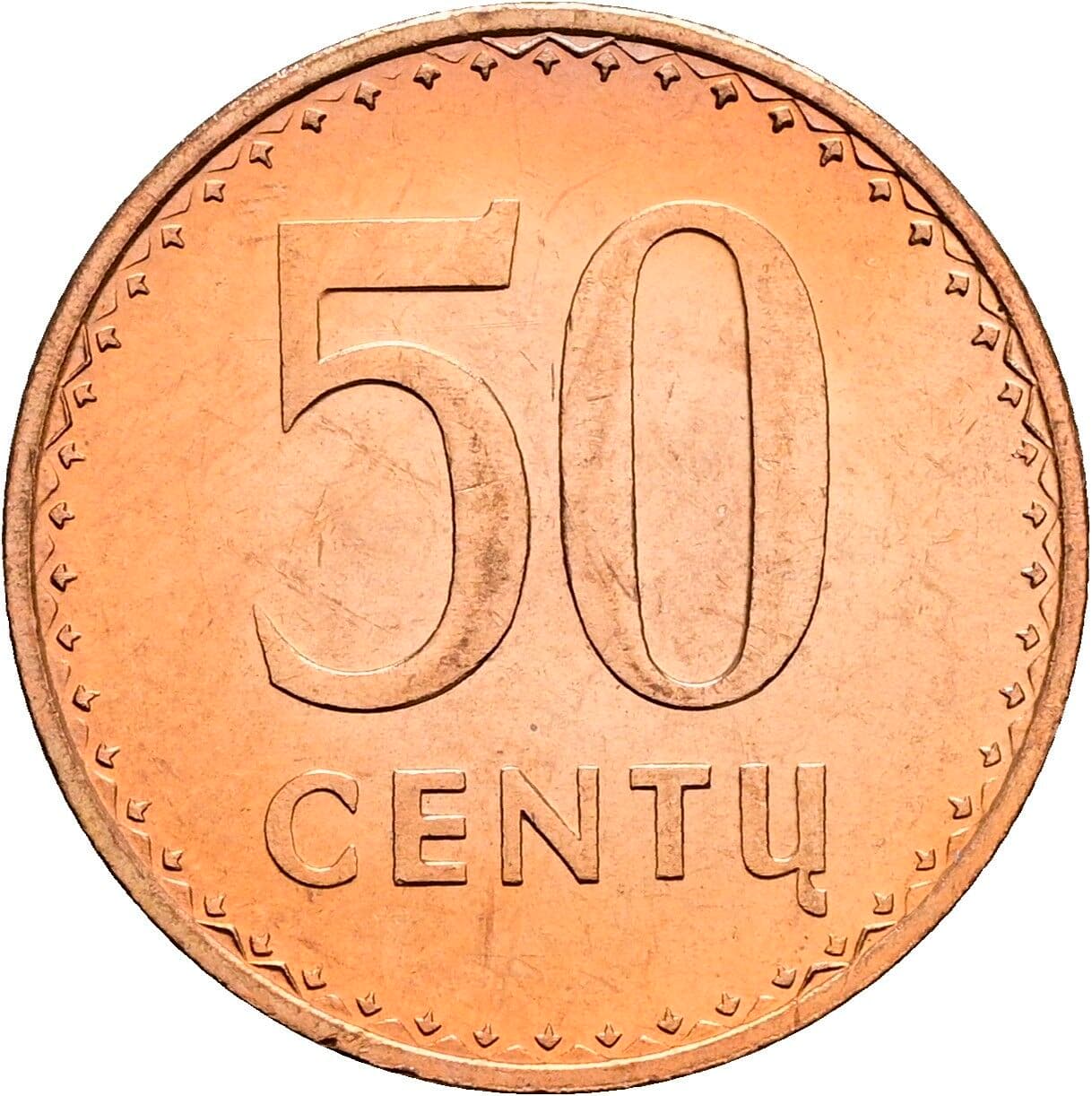 50 Centu 1991 – Vorderseite