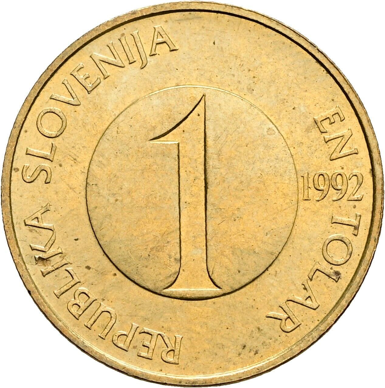 1 Tolar 1992 – Vorderseite