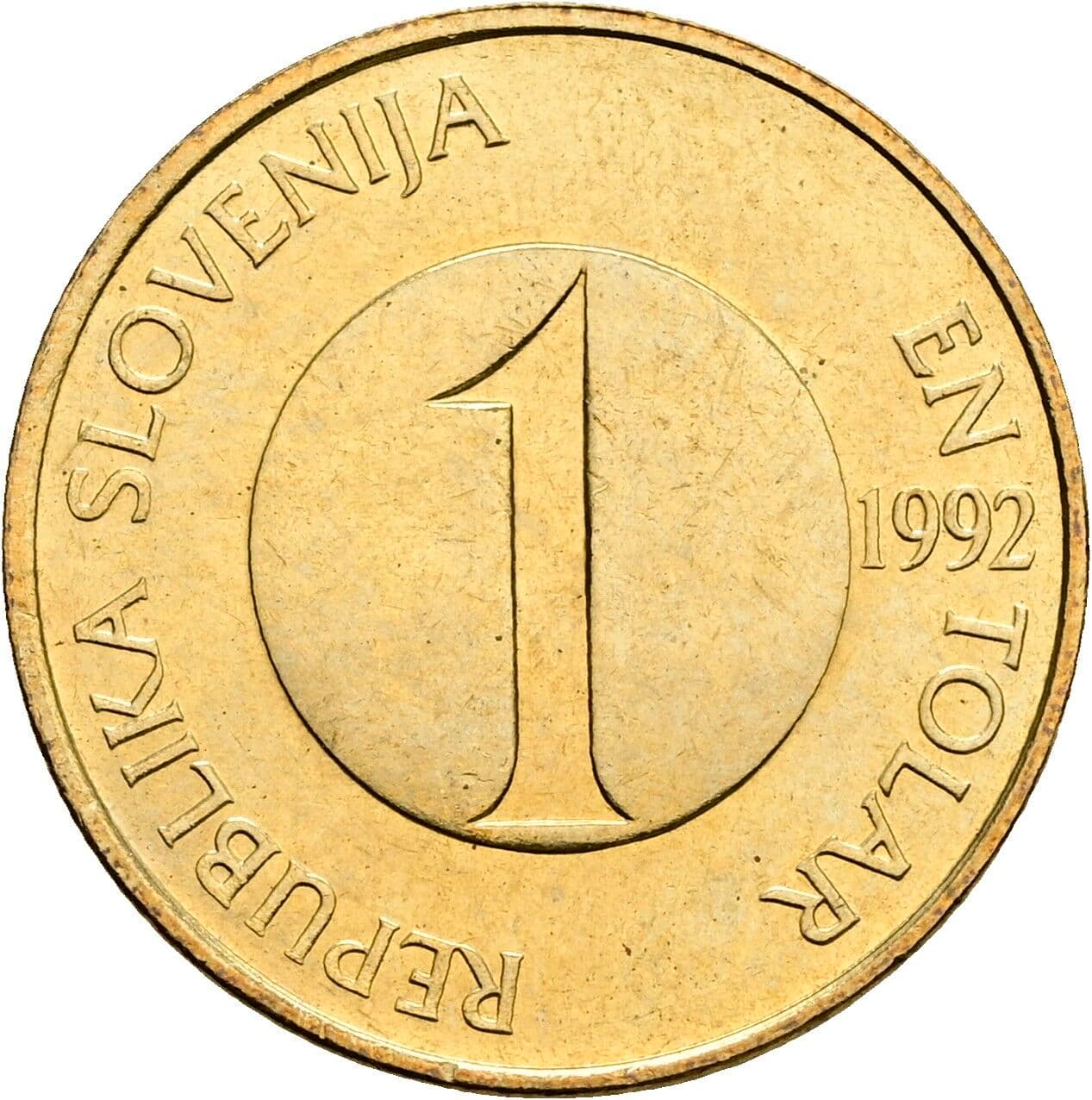 1 Tolar 1992 – Vorderseite