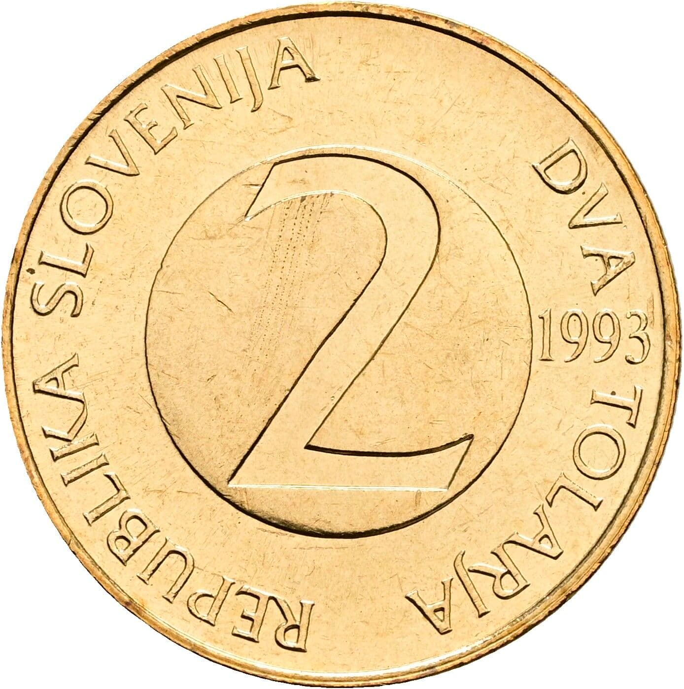 2 Tolarja 1993 – Vorderseite