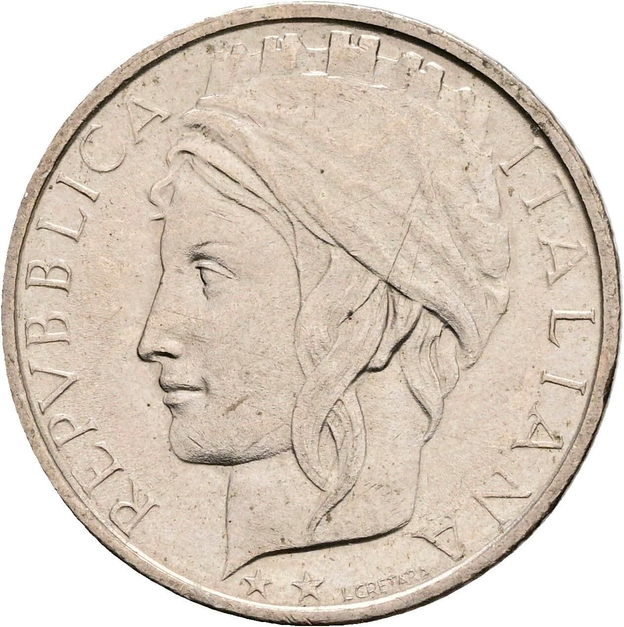 100 Lire 1993 – Vorderseite