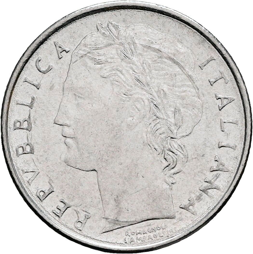 100 Lire 1990 – Vorderseite