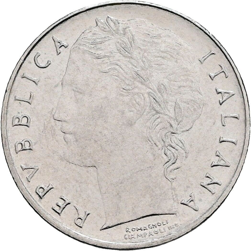 100 Lire 1992 – Vorderseite