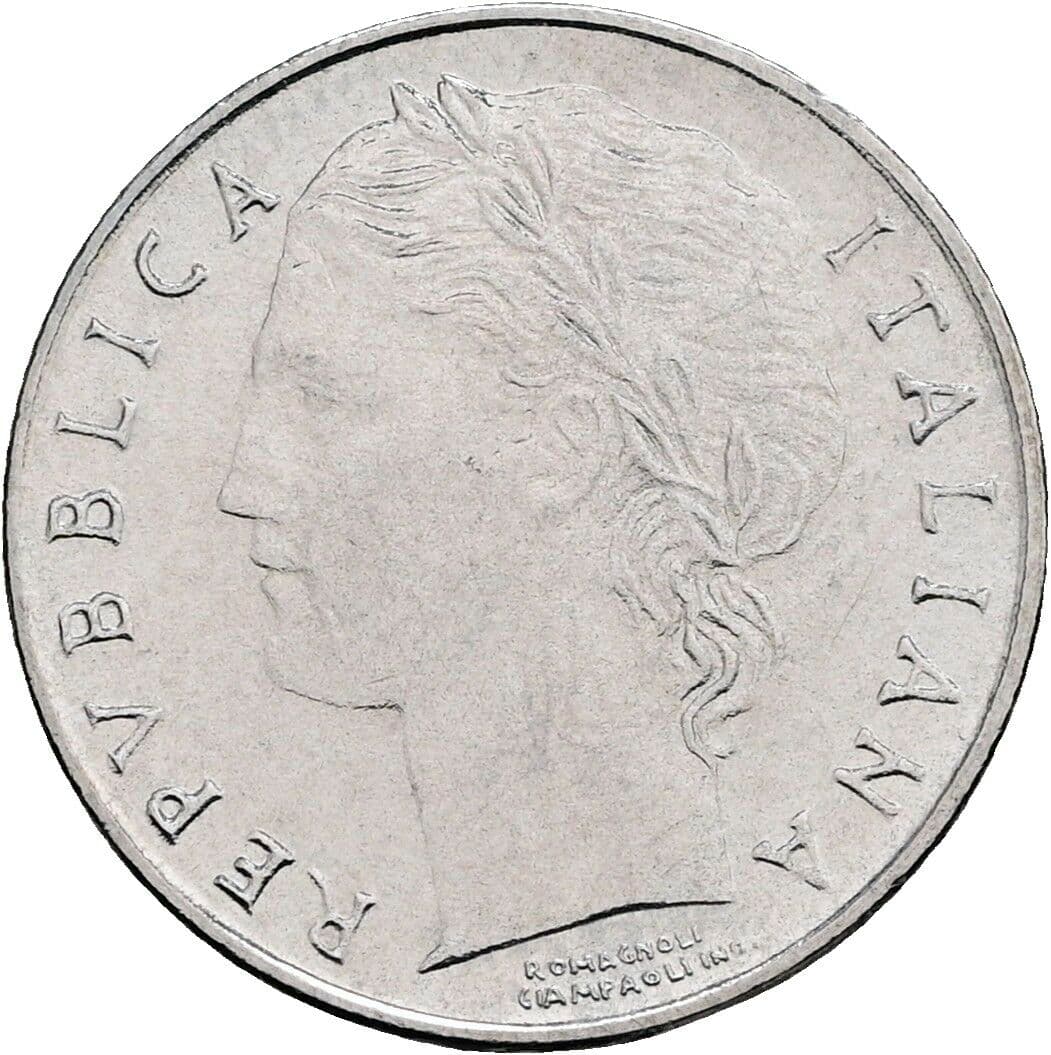 100 Lire 1991 – Vorderseite