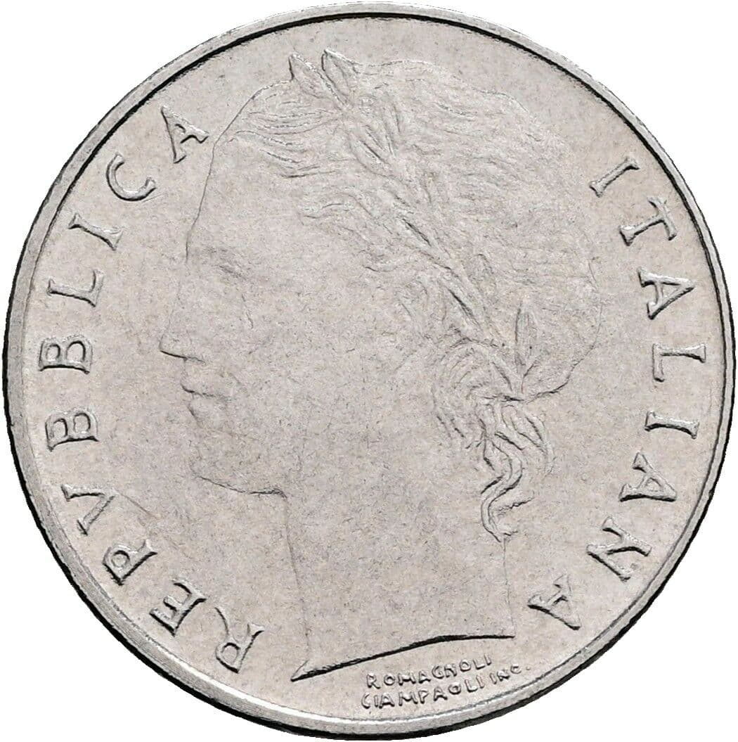 100 Lire 1992 – Vorderseite