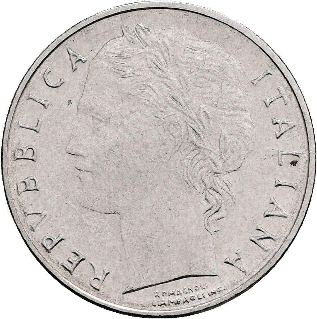 100 Lire 1990 – Vorderseite