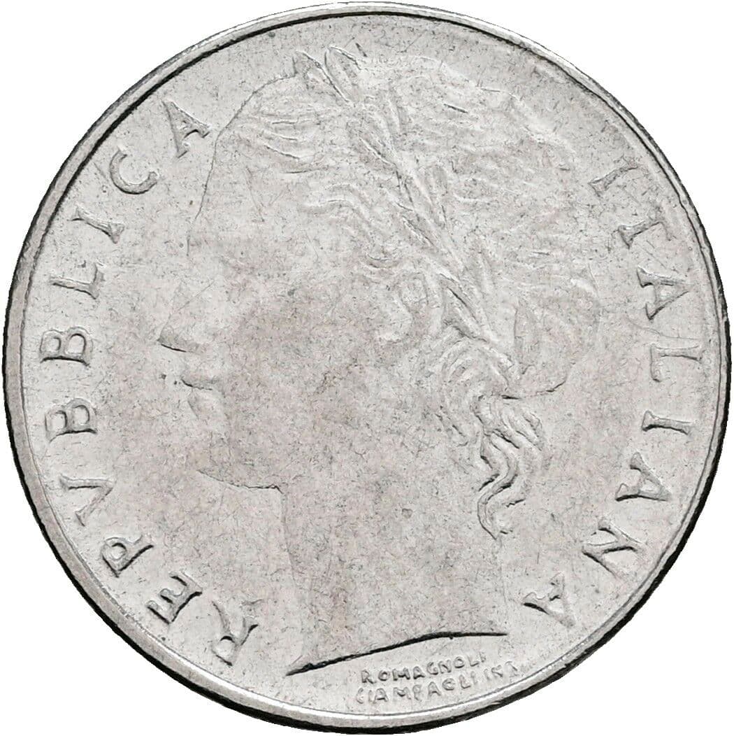 100 Lire 1992 – Vorderseite