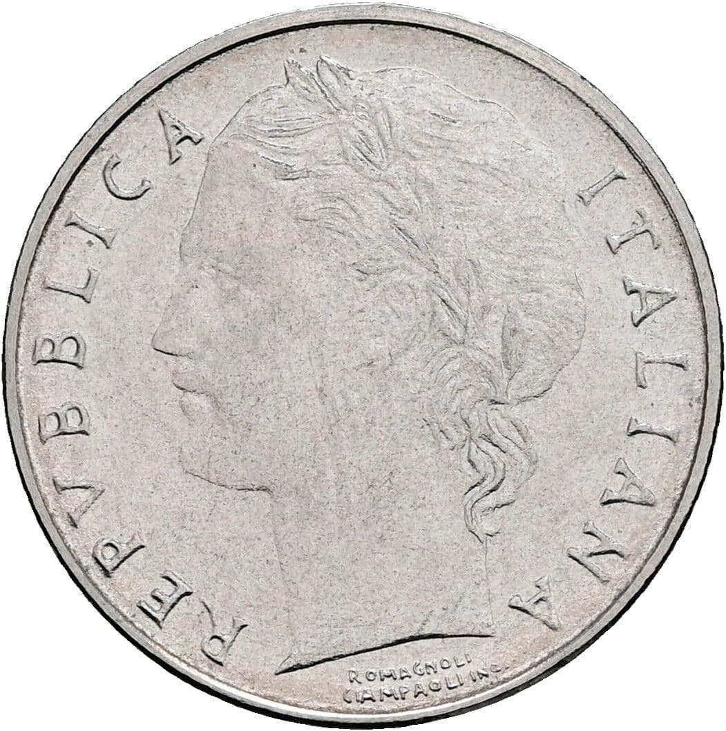 100 Lire 1990 – Vorderseite