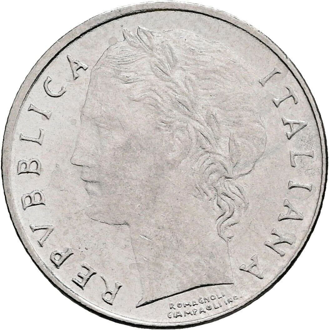 100 Lire 1992 – Vorderseite