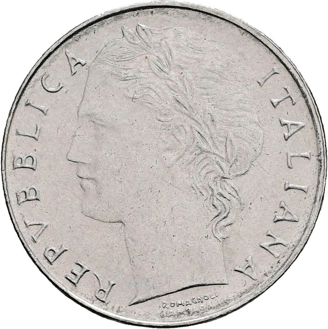 100 Lire 1992 – Vorderseite
