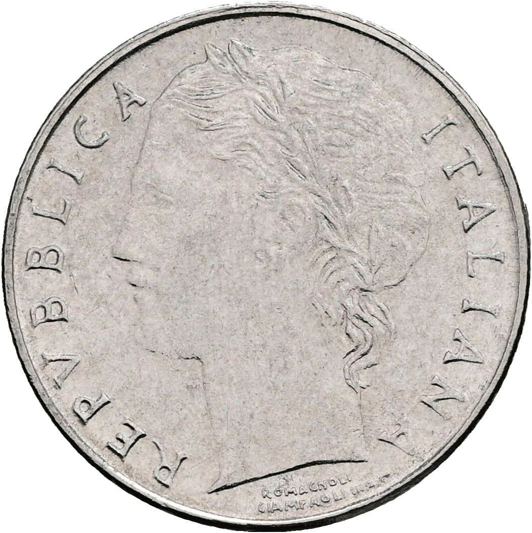 100 Lire 1992 – Vorderseite