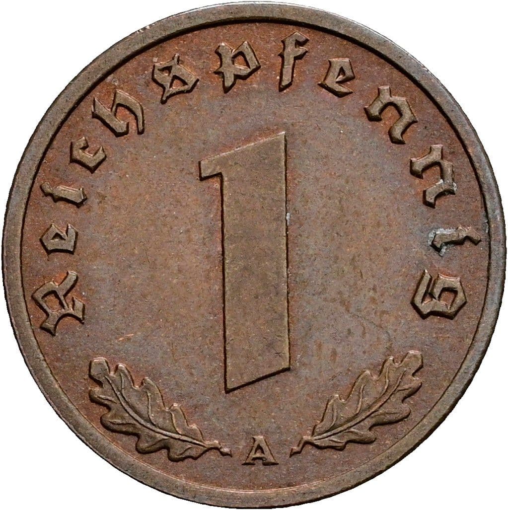 1 Reichspfennig 1939 A – Vorderseite
