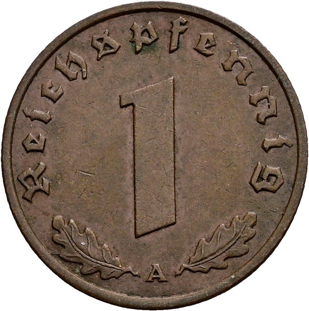 1 Reichspfennig 1937 A – Vorderseite
