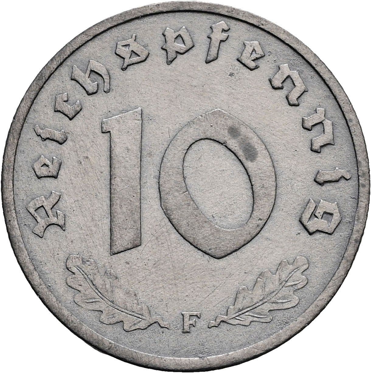 10 Reichspfennig 1940 F – Vorderseite