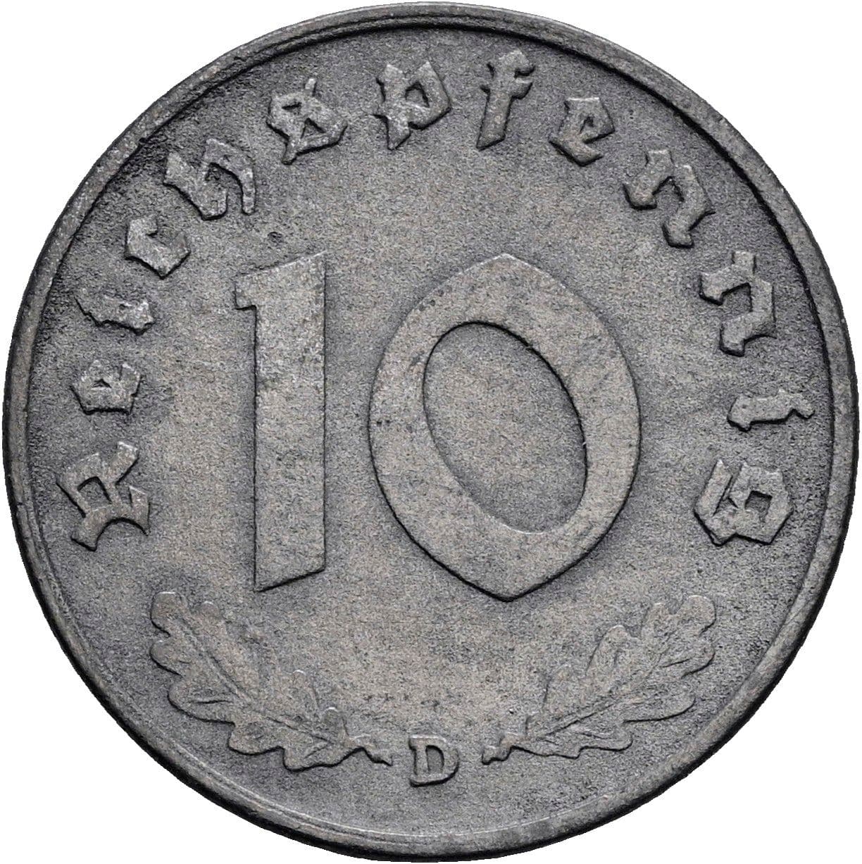 10 Reichspfennig 1940 D – Vorderseite