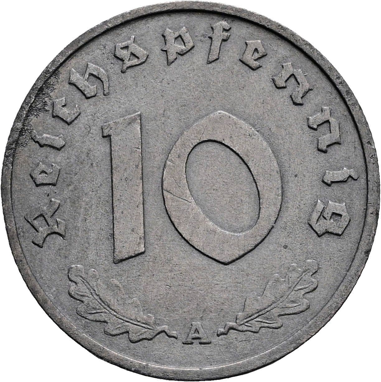 10 Reichspfennig 1942 A – Vorderseite