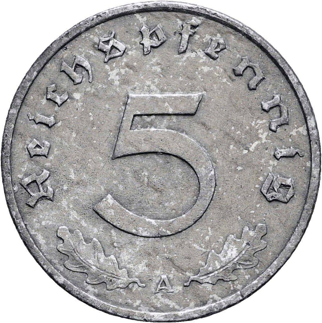 5 Reichspfennig 1940 A – Vorderseite