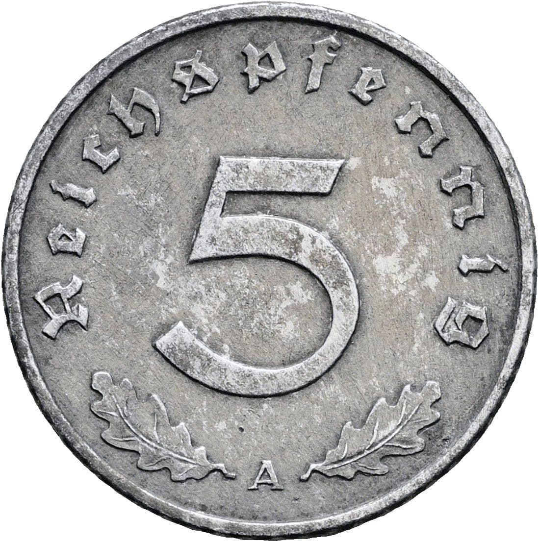 5 Reichspfennig 1942 A – Vorderseite