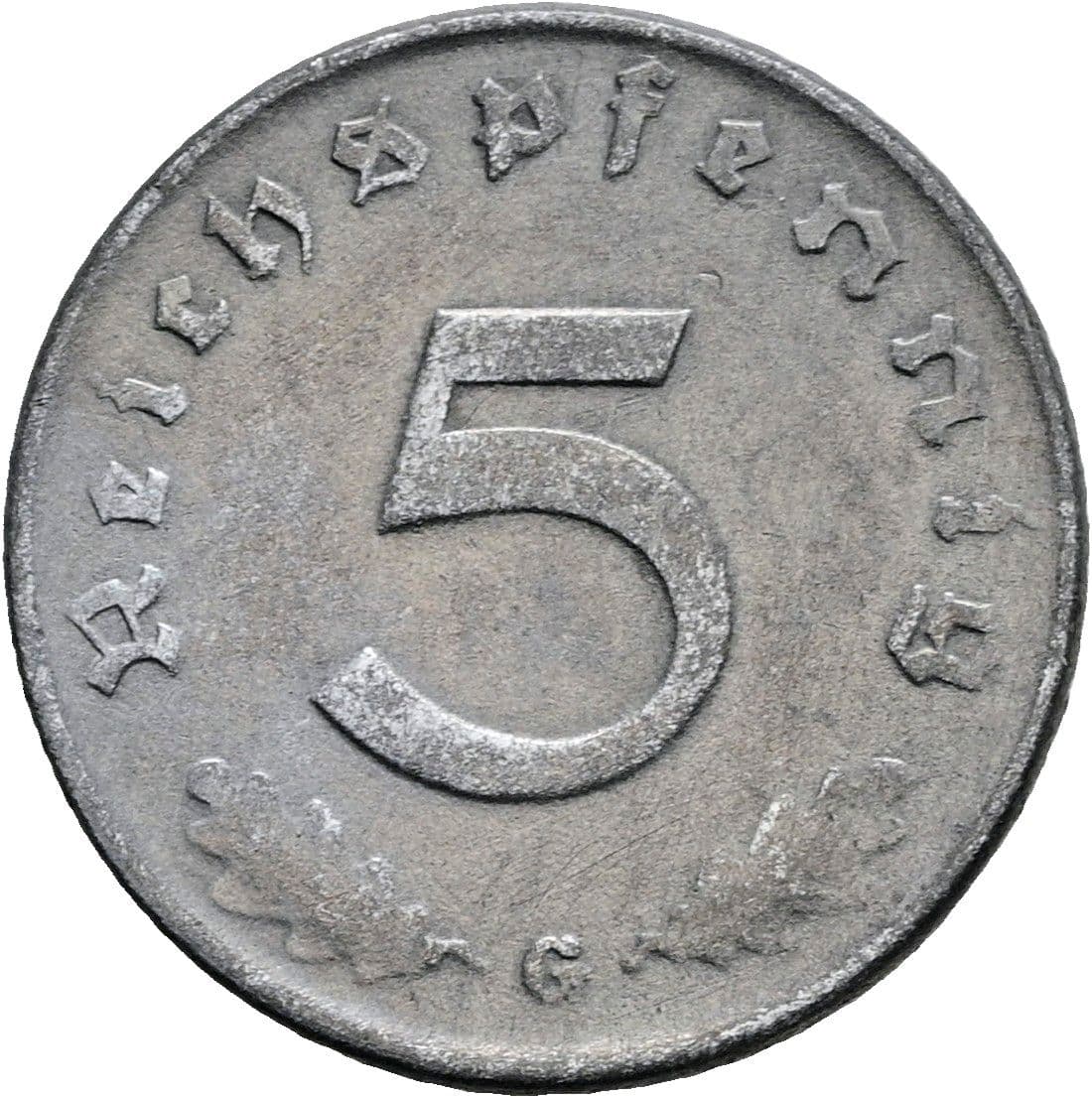 5 Reichspfennig 1940 G – Vorderseite