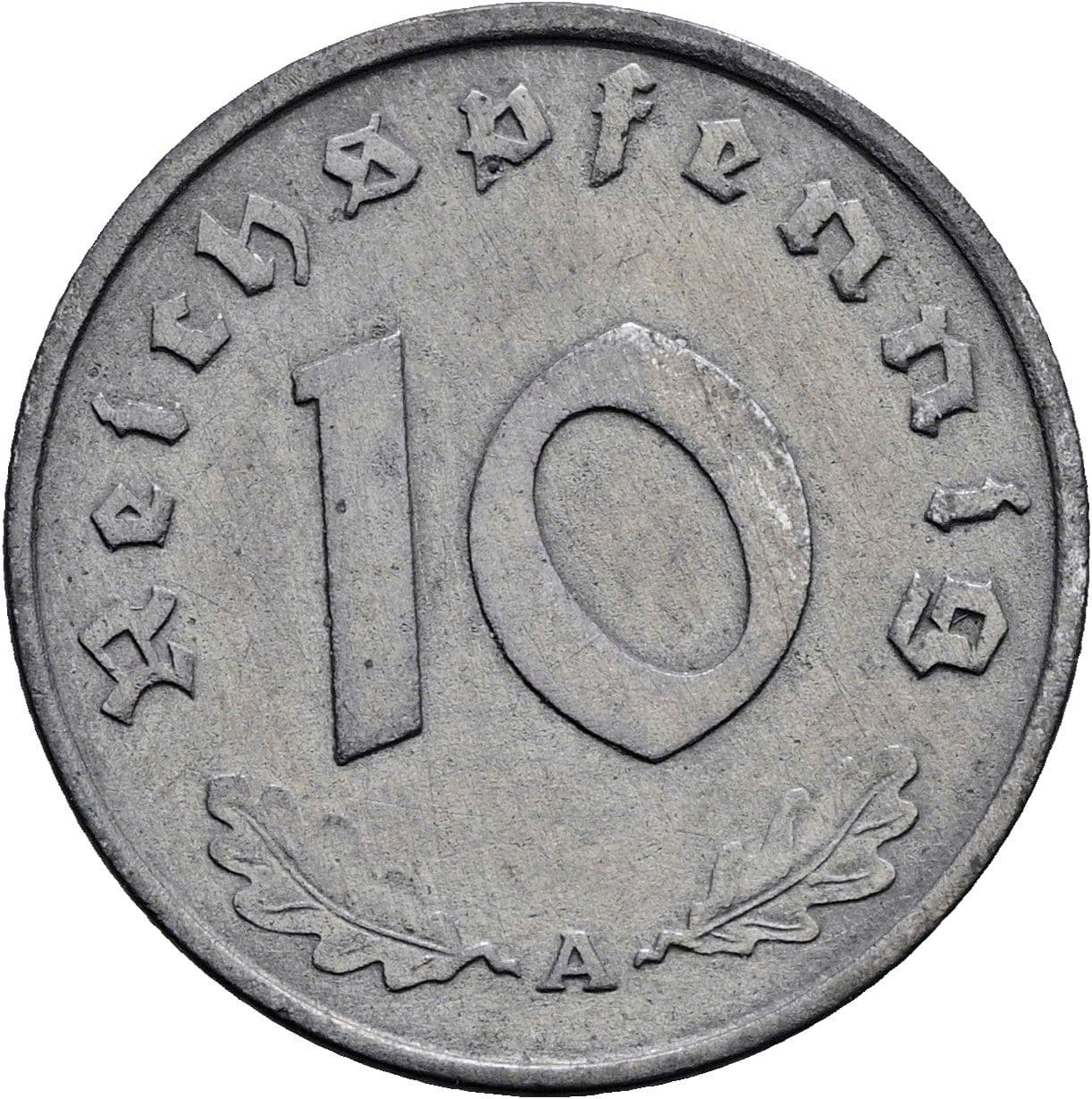 10 Reichspfennig 1942 A – Vorderseite