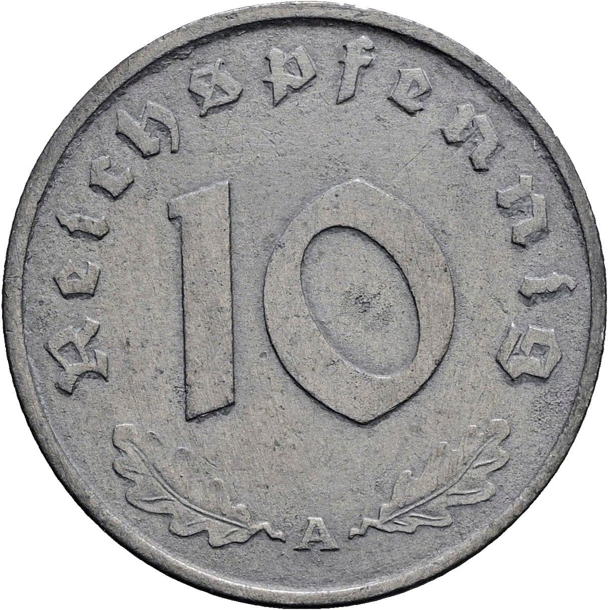 10 Reichspfennig 1942 A – Vorderseite