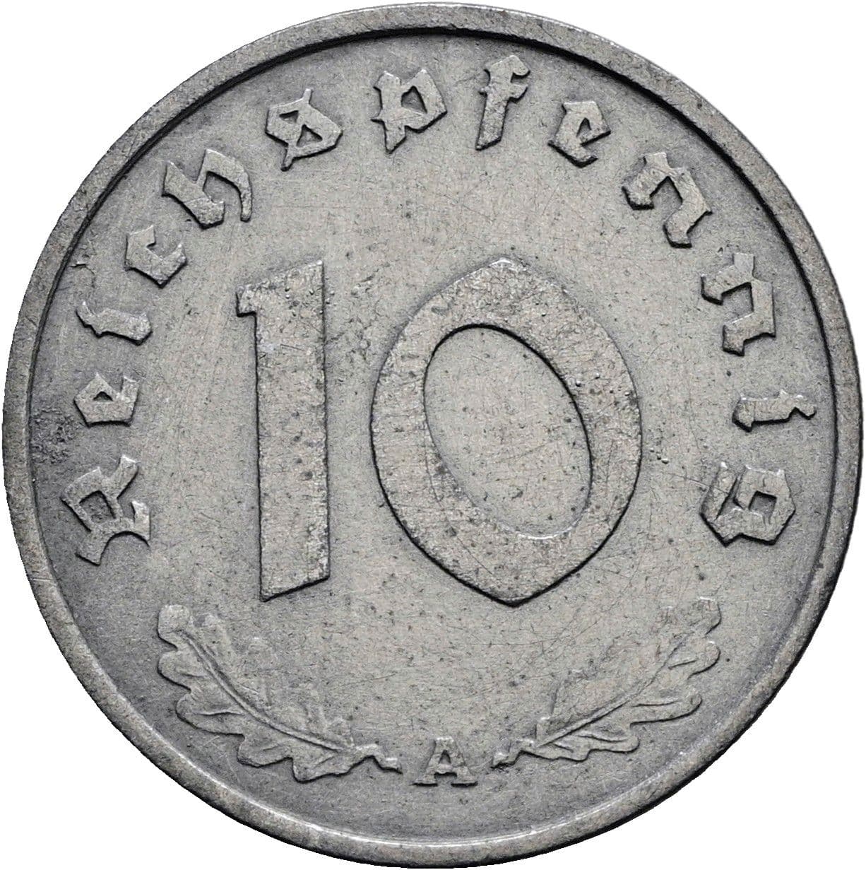 10 Reichspfennig 1942 A – Vorderseite