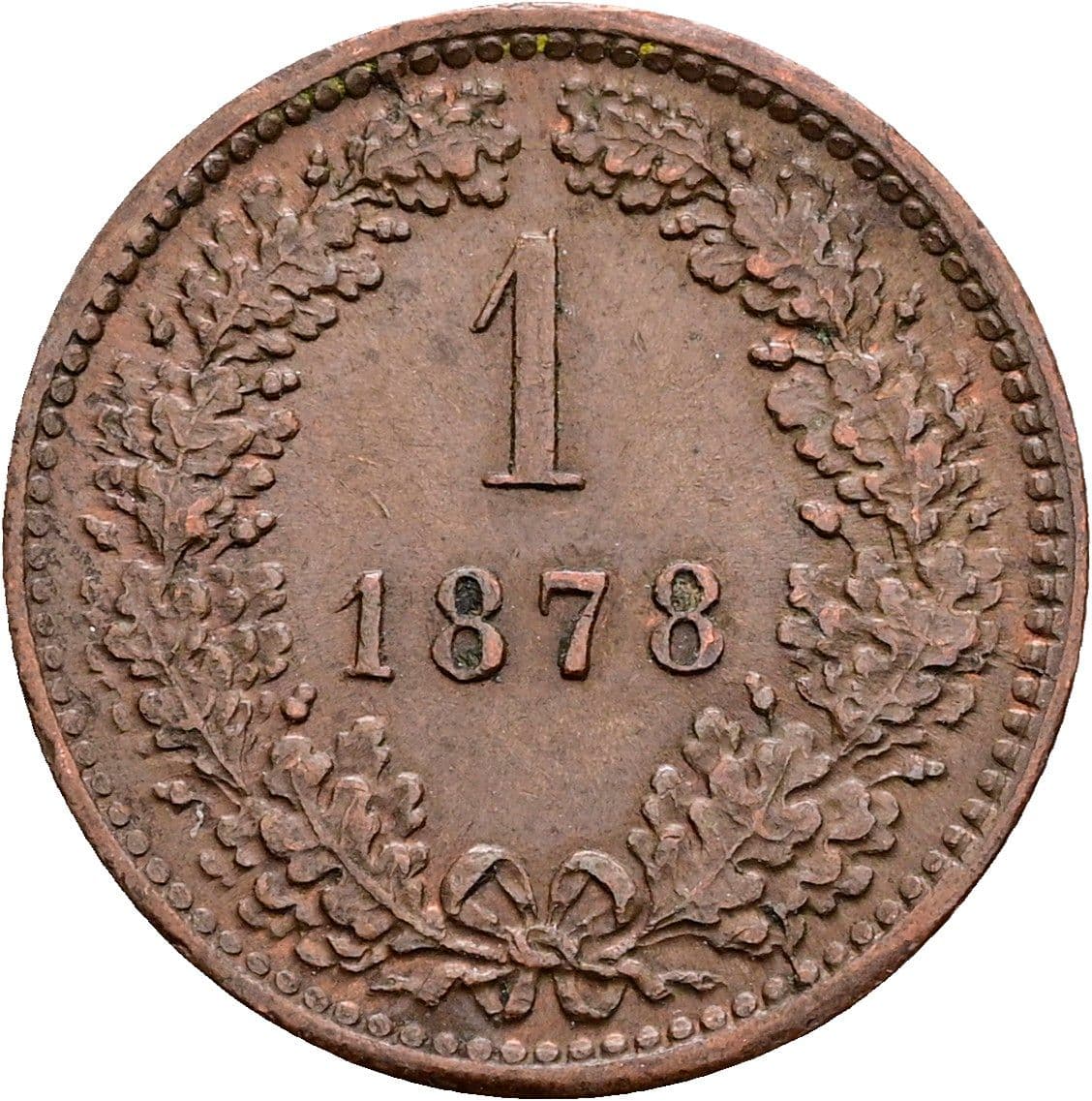 1 Kreuzer Franz Joseph I. 1848-1916 1878 – Vorderseite