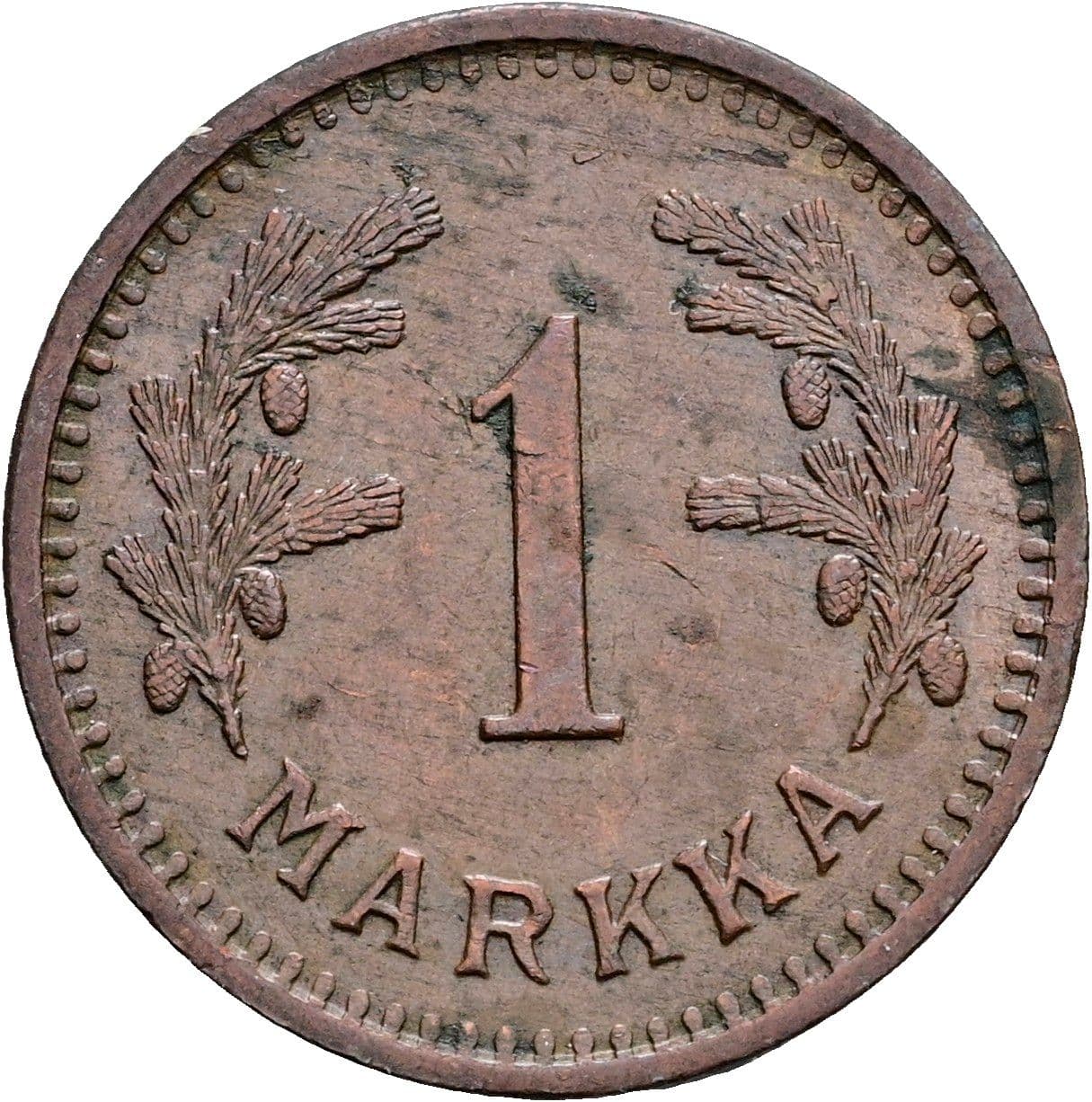 1 Markka 1942 S – Vorderseite